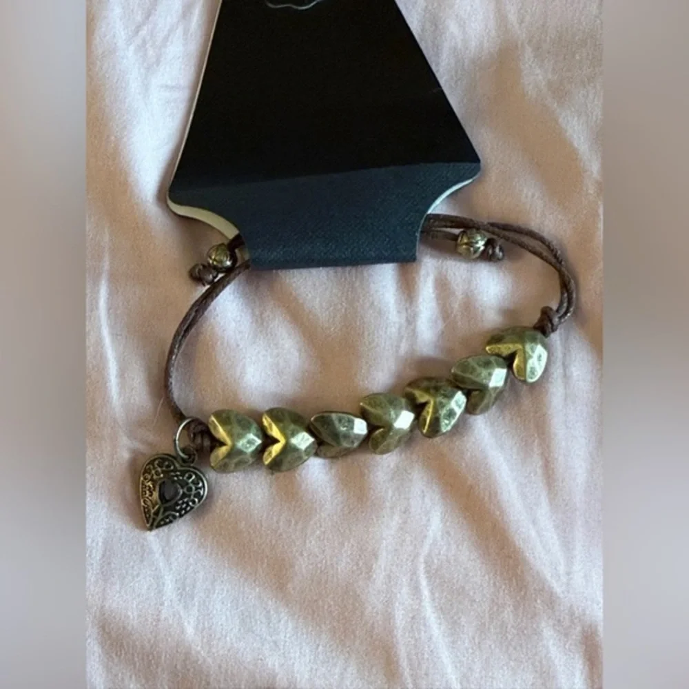 Gold Heart Charm Bracelet NWT